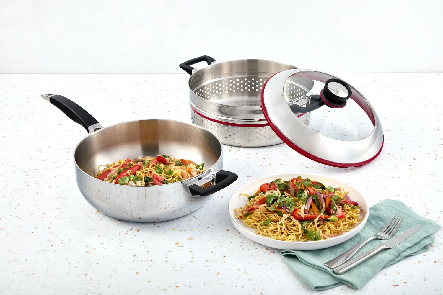 Royal Prestige® MultiPan_Recipes_Tallarines Saltados_1217_Final